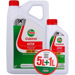 Huile Moteur - CASTROL GTX - 5W-30 RN17 - 5L+1L - Offre spéciale