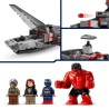 LEGO Marvel 76292 Captain America vs Hulk rouge - Avion de chasse a construire