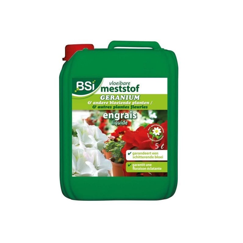BSI - Engrais Minéral - Liquide - Pour Géranium - Pour Les Especes De Géraniu...