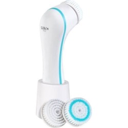 Brosse nettoyante visage SILK'N PURE - Peaux mixtes et sensibles - 4 programm...