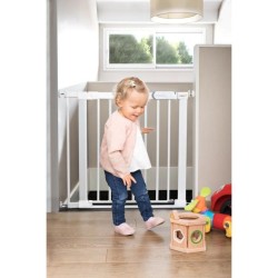 Barriere de sécurité Flat Step - SAFETY 1ST - Blanc - Métal - 73-80 cm - Pres...