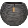 CAPI EUROPE Vase boule RIB NL - 40x32 cm - Anthracite