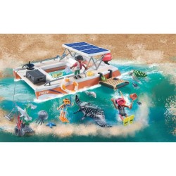 PLAYMOBIL 71623 Bateau de surveillance des récifs coralliens, 67 pieces, Des ...