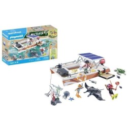 PLAYMOBIL 71623 Bateau de surveillance des récifs coralliens, 67 pieces, Des ...