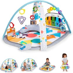 BABY EINSTEIN  Kickin' Tunes Tapis de sol éveil bébé évolutif, 4-en-1, jouet ...
