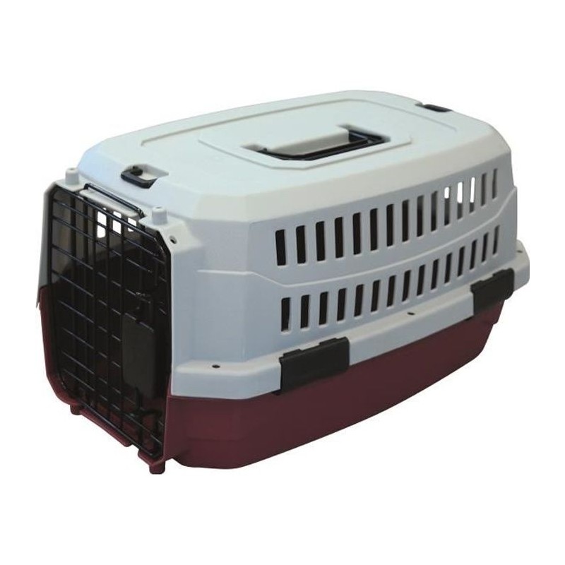 Caisse de transport Viaggio Carrier M pour chien - Bordeaux et gris
