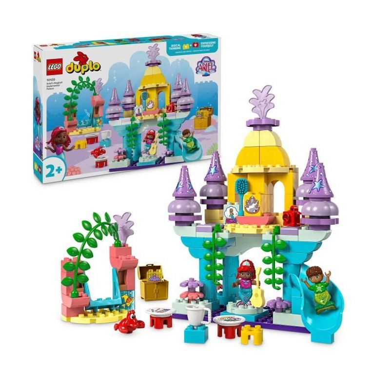 LEGO DUPLO | Disney 10435 Le palais sous-marin magique d'Ariel - Poupée La Pe...