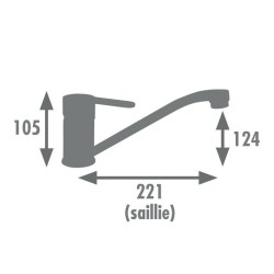 Edouard Rousseau - Mitigeur Evier BORN - Fabrication Française - Certifié NF ...