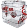 ZOLUX Cage sur 2 étages Rody3 duo pour hamsters, souris et gerbilles - L 41 x...