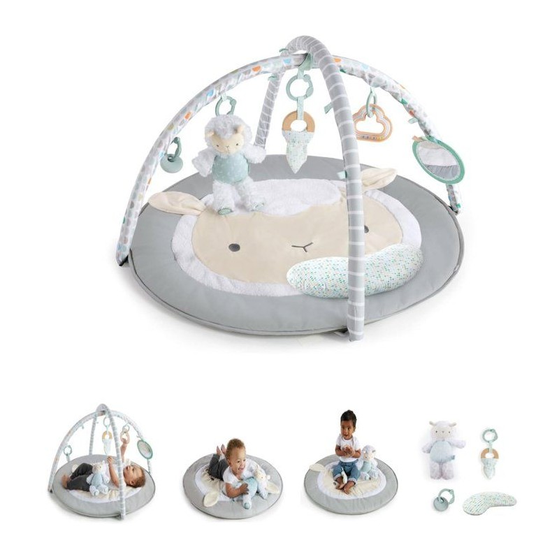INGENUITY Tapis d'éveil bébé évolutif - Petit Mouton - Arche de jeu amovible,...