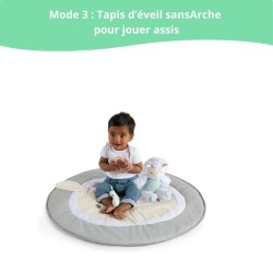 INGENUITY Tapis d'éveil bébé évolutif - Petit Mouton - Arche de jeu amovible,...