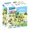 PLAYMOBIL Junior 71656 Ferme tracteur et animaux, personnages, Pour bébé et e...