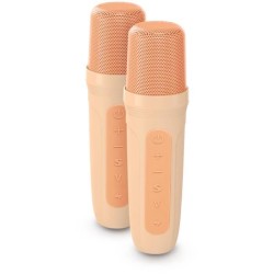 Enceinte karaoké lumineuse BIGBEN - Peche - Bluetooth - 30W - 2 micros sans f...