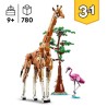 LEGO 31150 Creator 3en1 Les Animaux Sauvages du Safari, Jouet avec Figurines ...