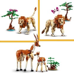 LEGO 31150 Creator 3en1 Les Animaux Sauvages du Safari, Jouet avec Figurines ...