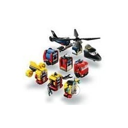 LEGO City 60462 Hélicoptere, camion de pompiers et sous marin modulable - Jou...