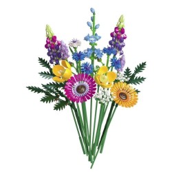 LEGO Icons 10313 Bouquet de Fleurs Sauvages, Plantes Artificielles avec Coque...