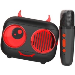Kit karaoké / Enceinte Bluetooth et micro sans fil - CGV - DIABLO, Effets voi...