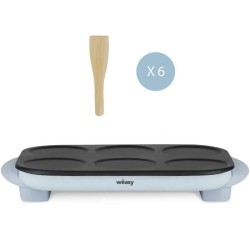Crepiere WEASY - GOO60 - Crepes et Pancakes - 6 emplacements - Revetement ant...