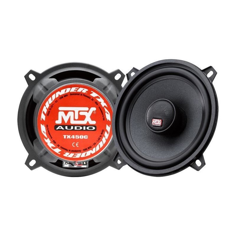 MTX TX450C Haut-parleurs voiture Coaxiaux 2 voies 13cm 70W RMS 4 membrane pul...
