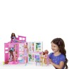 Barbie-Maison de vacances-Coffret et poupée, 4 zones et