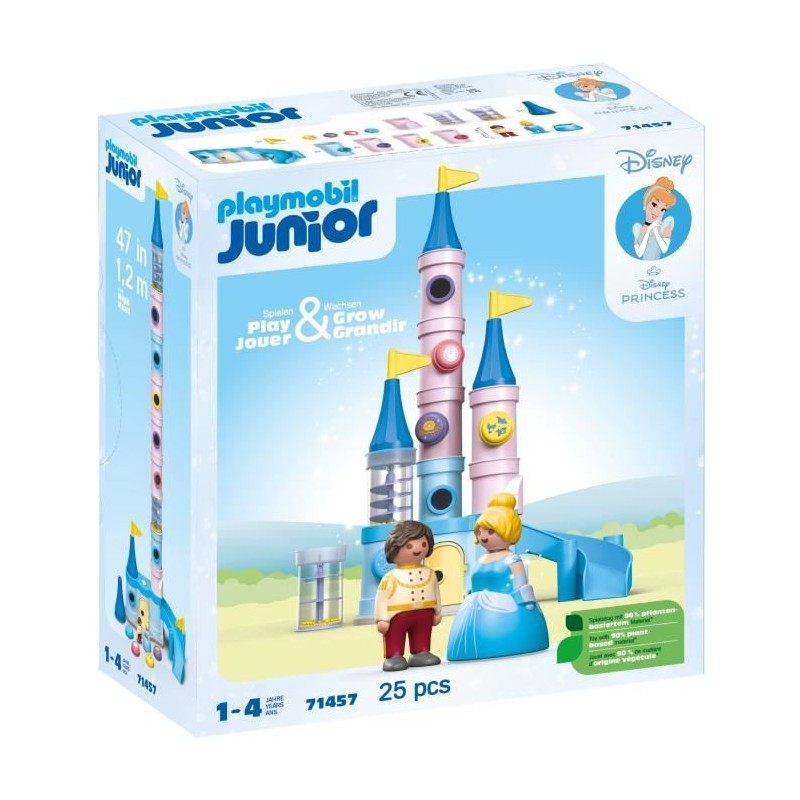 PLAYMOBIL Junior 71457 Cendrillon et Château, Disney, Des 12 mois