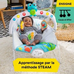 BABY EINSTEIN Transat bébé Neptune - Ocean Explorers, 15 mélodies, lumieres, ...