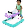 BRIGHT STARTS Trotteur bébé pliable 3 en 1, petite voiture, 3 modes de jeux é...
