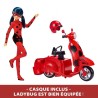 Scooter Miraculous Switch'n go + poupée articulée Ladybug Lucky Charm BANDAI ...