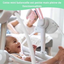 INGENUITY Transat pour bébé balancelle électrique pliable - Flora - Arche, ca...