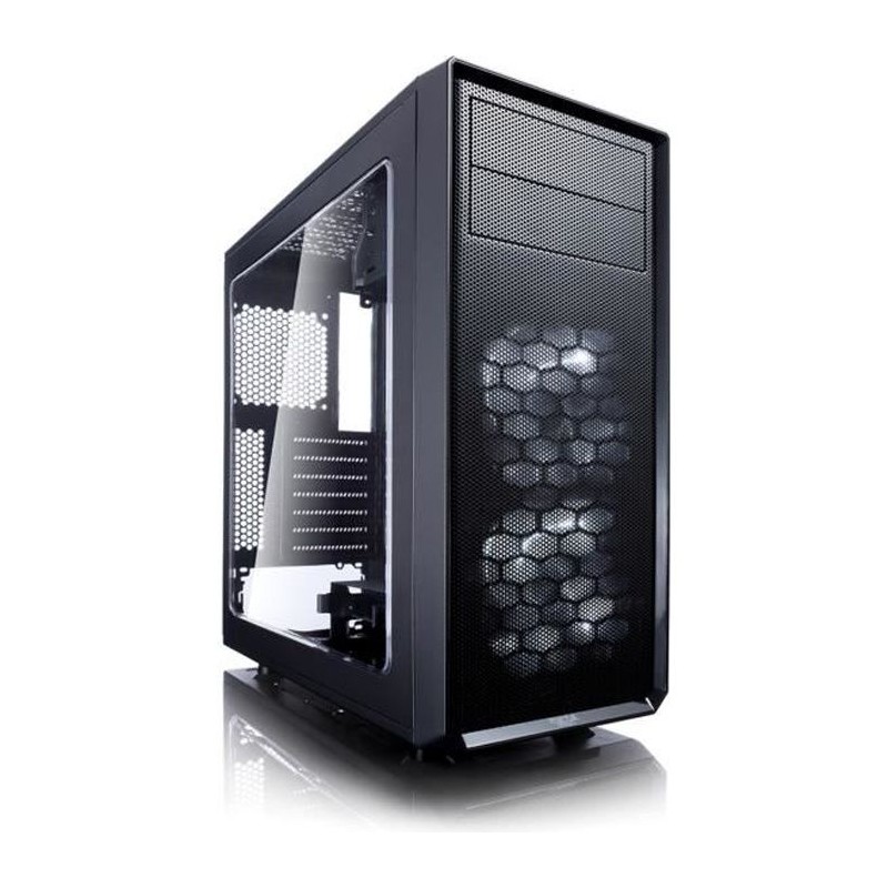 FRACTAL DESIGN BOITIER PC Focus G - Moyen Tour - Noir - Verre trempé - Format...