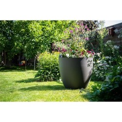 Pot de fleurs - GARDEN ID - Phoenix Anthracite - 60 x 56 cm - 100% Recyclé et...