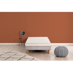 Matelas mousse 90 x 190 cm - DEKO DREAM Huopa - Mousse - Confort ferme - 10 c...