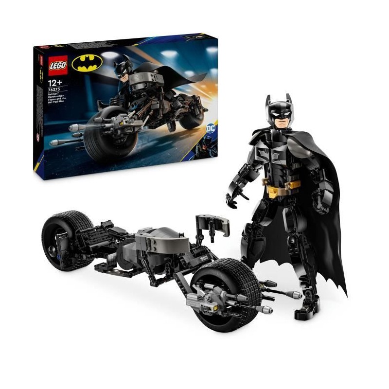 LEGO DC Batman 76273 La figurine de Batman a construire et la moto Bat-Pod