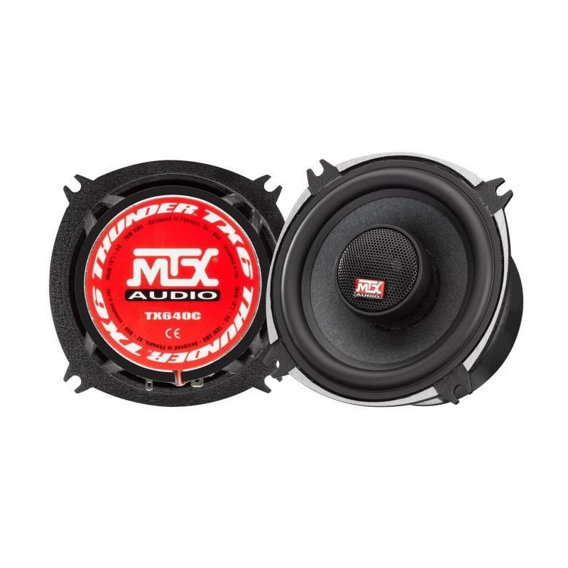 Coaxiaux 2 voies - MTX AUDIO - 10cm 4O 70Wrms - Châssis aluminium - Bobine Ø2...
