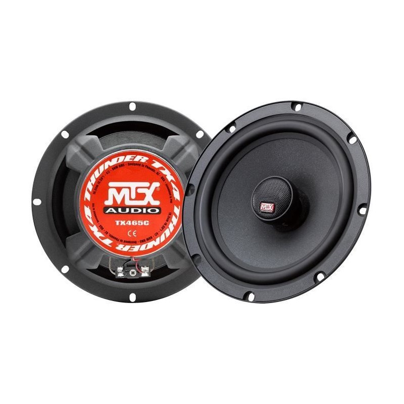 MTX TX465C Haut-parleurs voiture Coaxiaux 2 voies 16,5cm 80W RMS 4 membrane p...