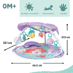 DISNEY BABY -PETITE SIRENE- Tapis d'éveil bébé évolutif Arche, jouets sensori...