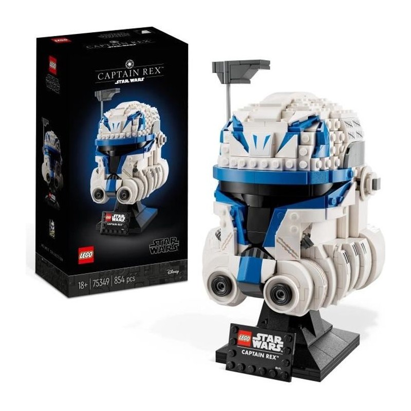 LEGO Star Wars 75349 Le Casque du Capitaine Rex, Maquette a Construire pour A...