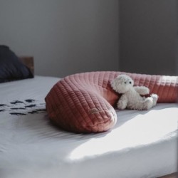 BÉABA - Big Flopsy™ - Coussin de grossesse et d'allaitement - Fleur de coton ...