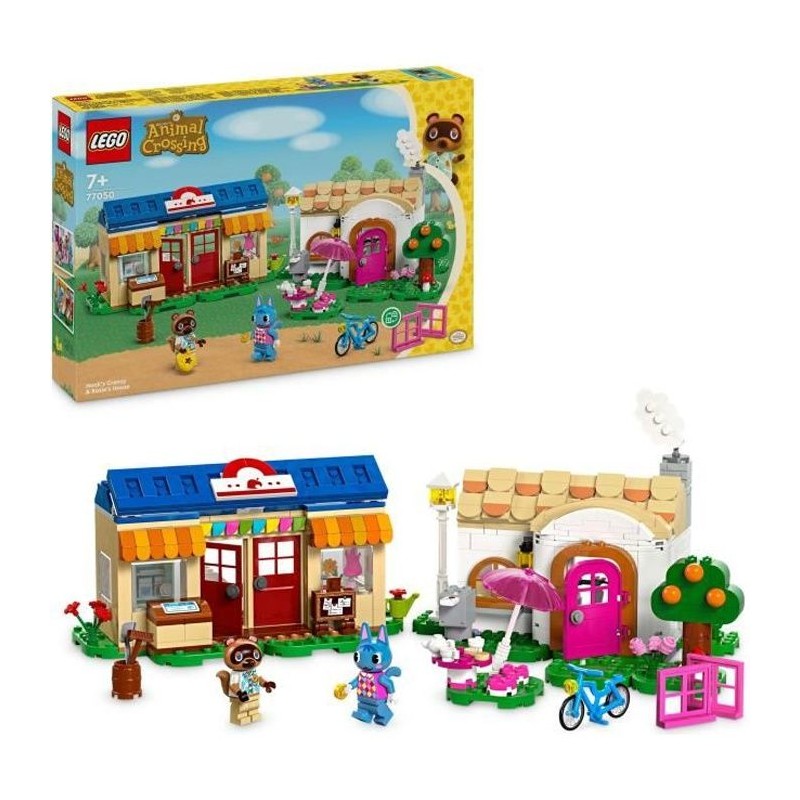 LEGO Animal Crossing 77050 Boutique Nook et Maison de Rosie, Set de Construct...