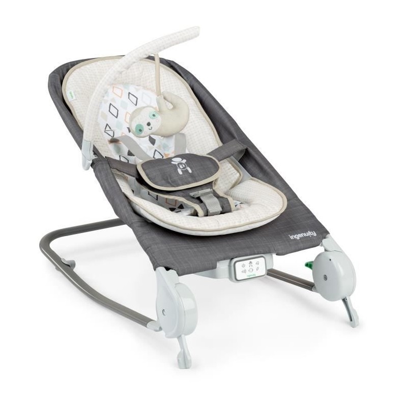 INGENUITY -Parker- Transat bébé pliable massage ventre - Position fixe ou a b...