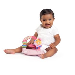 BRIGHT STARTS Trotteur pour  bébé fille évolutif et pliable 2-en-1 - Jardin R...
