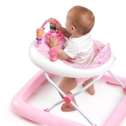 BRIGHT STARTS Trotteur pour  bébé fille évolutif et pliable 2-en-1 - Jardin R...