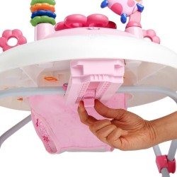 BRIGHT STARTS Trotteur pour  bébé fille évolutif et pliable 2-en-1 - Jardin R...