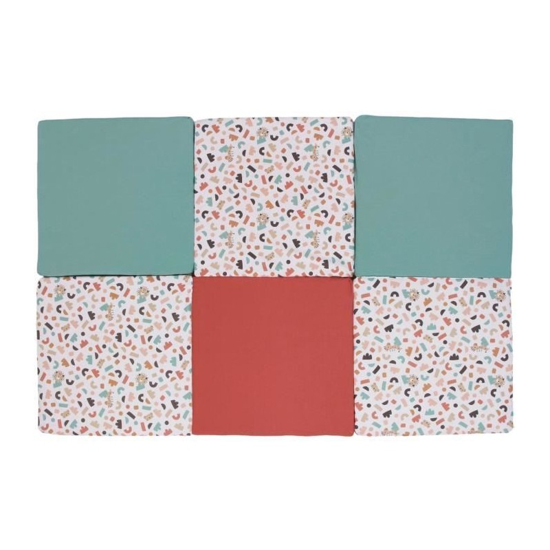 Maxi tapis d'éveil Malin - TINEO - Tapis évolutif 5-en-1 - 180 x 120 cm - Géo...