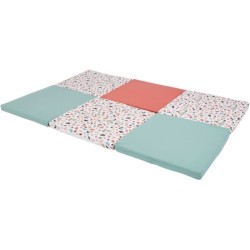 Maxi tapis d'éveil Malin - TINEO - Tapis évolutif 5-en-1 - 180 x 120 cm - Géo...
