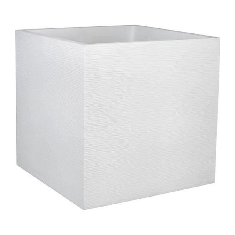 Pot de fleurs Carré 50 cm - EDA - Graphit - 57 L - 49,5 x 49,5 x H. 49,5 cm -...