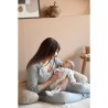 BÉABA - Big Flopsy™ - Coussin de grossesse et d'allaitement - Fleur de coton ...