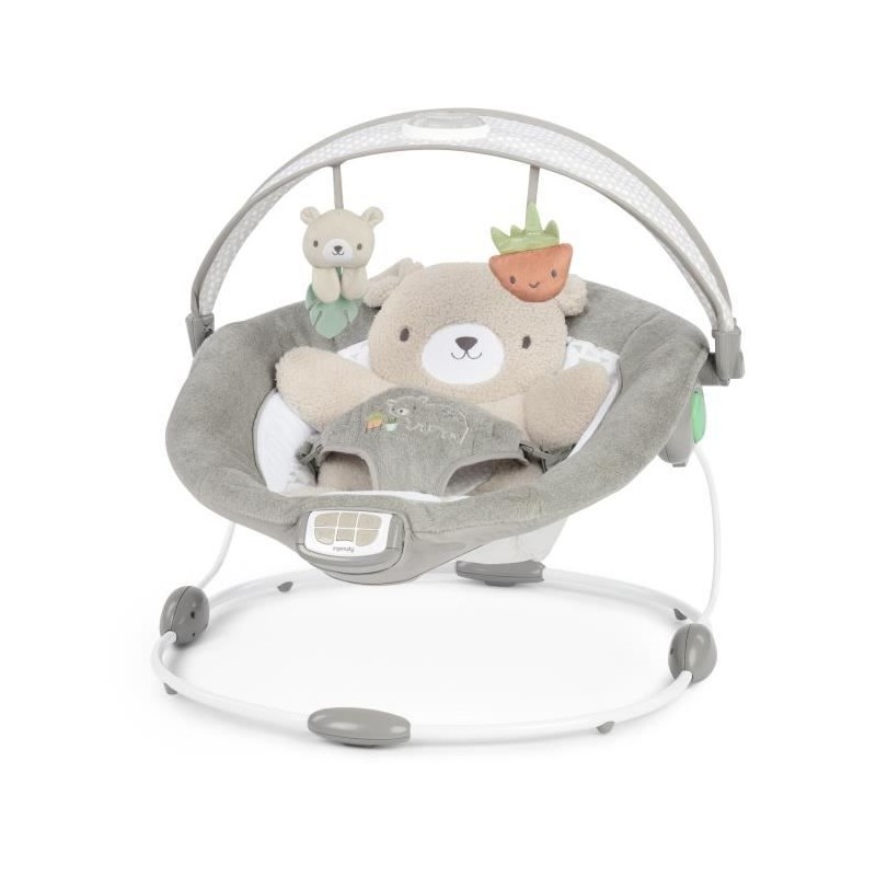 INGENUITY Transat bébé confort Petit Ourson, Arche d'éveil lumineuse, Coussin...