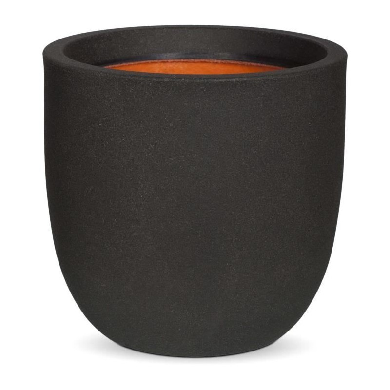 CAPI EUROPE Jardiniere URBAN SMOOTH - 43x41 cm - Noir